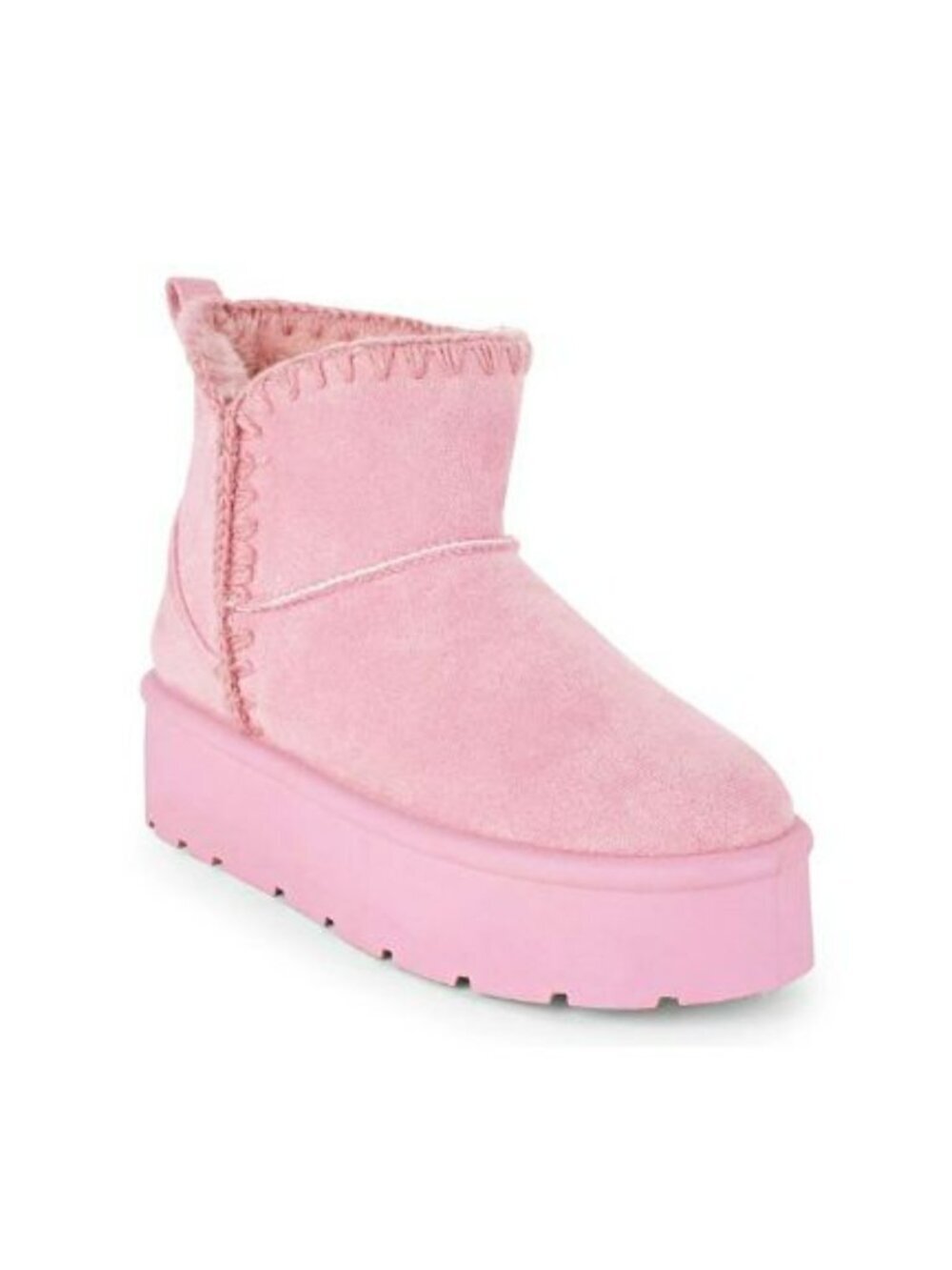 Danskin Women's Beignet Slip On Platform Ankle Boot Blush Size 10 (MSRP $80)